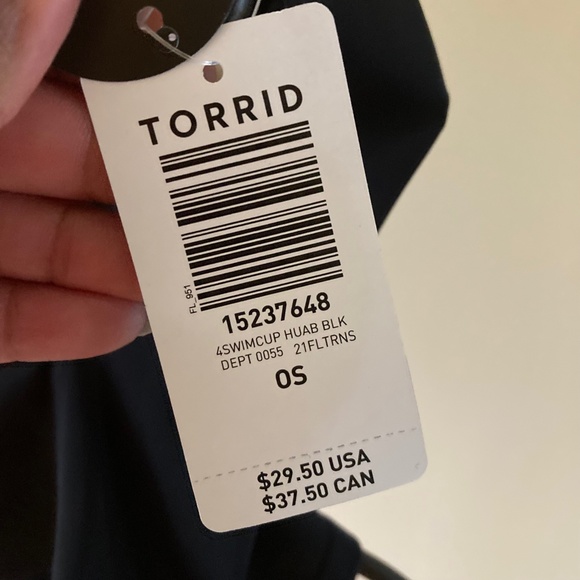 Torrid SWIM HIJAB Black - Picture 4 of 8